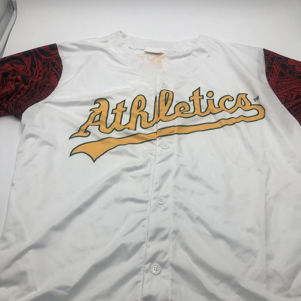 Oakland A'S Jersey Button Up Game Day Give Away Gilead Asian Night Theme Size XL